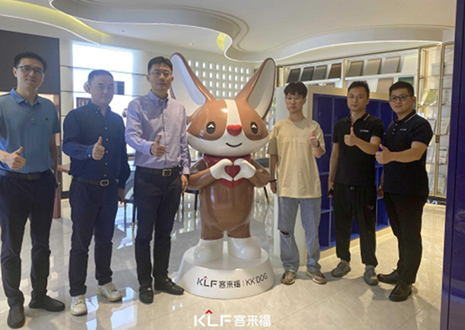 强烈热闹欢迎中国建博会带领一行到临客来福智能科技股分无限公司观赏指点！