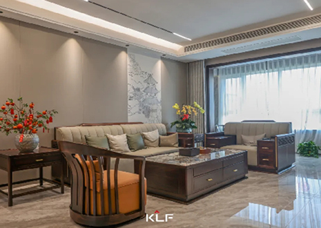 KLF全屋记 | 138㎡古代新中式之家，勾画古典国大雅韵