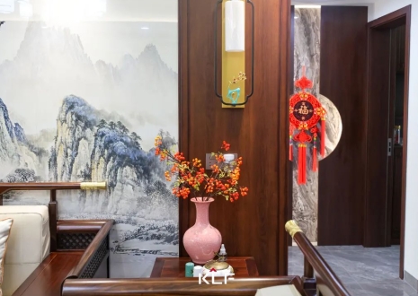 KLF全屋记丨136㎡新中式雅居，古调新弹，忘怀骚动，呼吸着确当代糊口提案